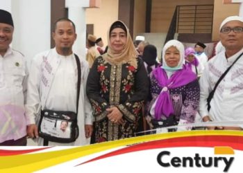 Wabup Suharsi Sambut Jemaah Haji Kloter 12 dengan Penuh Syukur di Asrama Haji Gorontalo