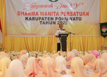 Wabup Iwan S. Adam Buka Pengukuhan Pengurus dan Musda V Dharma Wanita Persatuan Kabupaten Pohuwato