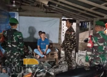 Gelar Patroli Mandiri, Babinsa dan Banser Randangan Pastikan Kondisi Wilayah Tetap Aman dan Kondusif