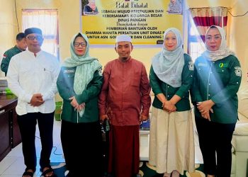 Halal Bihalal Dinas Pangan Pohuwato, DWP Salurkan Bantuan Untuk ASN, Sopir dan CS