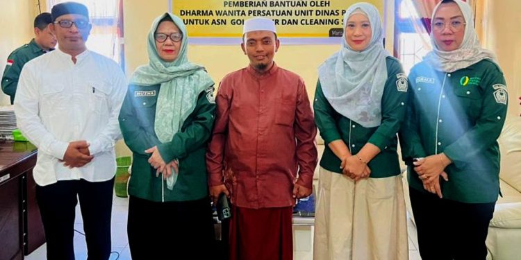 Halal Bihalal Dinas Pangan Pohuwato, DWP Salurkan Bantuan Untuk ASN, Sopir dan CS