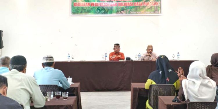 Rakor Verifikasi dan Validasi Data Pekebun di Pohuwato, di Hadiri Asisten Zulkifli