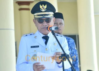 Bupati Saipul A. Mbuinga Pimpin Upacara Hari Otda ke-30, Tekankan Sinergi Pusat dan Daerah