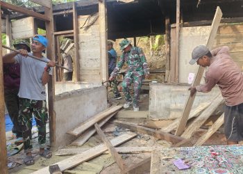 Lewat Pra TMMD Ke-129, Kodim 1313/Pohuwato Wujudkan Rumah Layak Huni bagi Warga Taluditi